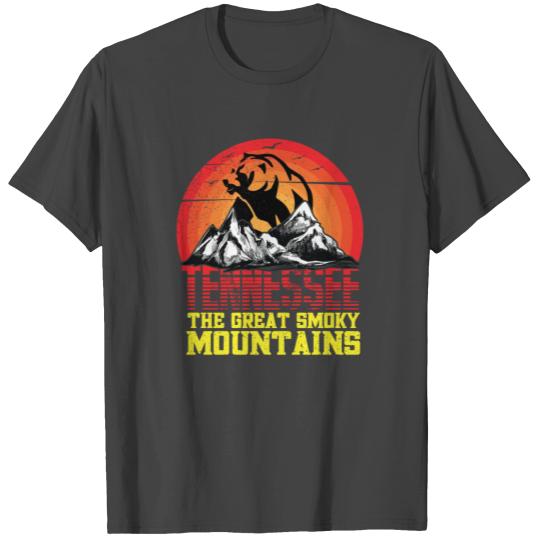 Great Smoky Mountains Tennessee Bear Hiking Campin T Shirts