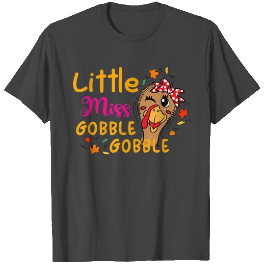 Gobble Turkey Funny Thanksgiving Baby Little T Shirts