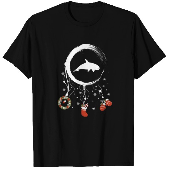 Winter dreamcatcher Christmas Orca T Shirts