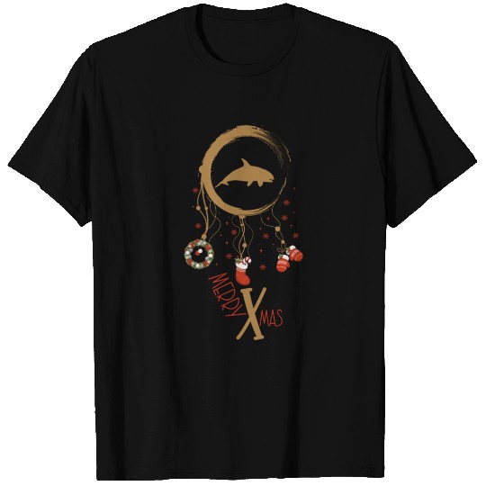 Winter dreamcatcher Christmas Orca T Shirts