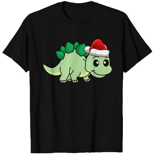 Dinosaur stegosaurus christmas T Shirts
