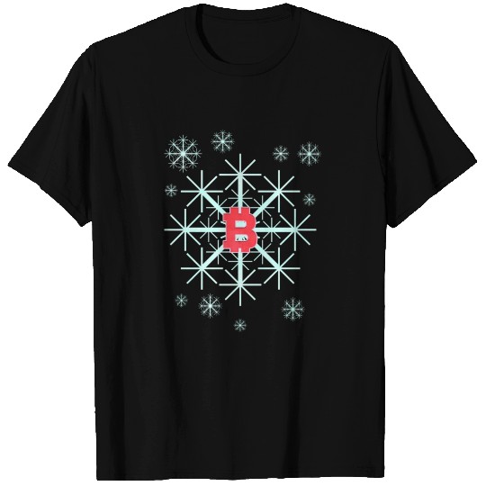 Snowflake In Winter On Christmas With Bitcoin T Shirts