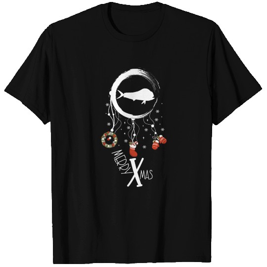 Winter dreamcatcher Christmas Dolphinfish T Shirts
