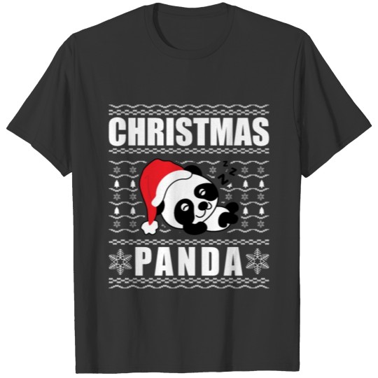 Christmas Panda Ugly Xmas Sweater T Shirts