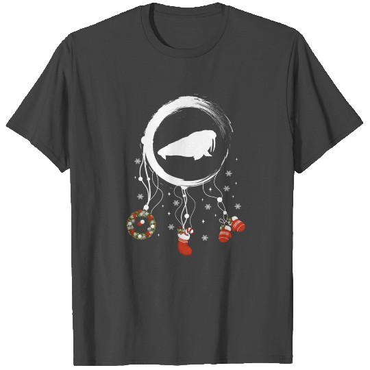 Winter dreamcatcher Christmas Walrus T Shirts