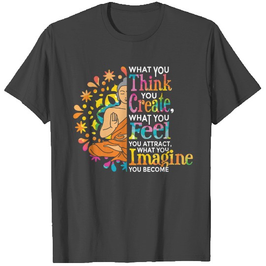 Law of Attraction Manifest Buddha Yoga Instructor T Shirts
