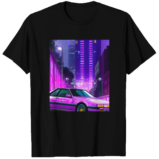 Vaporwave Car Synthwave City T Shirts