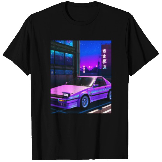 Vaporwave Car Synthwave City T Shirts