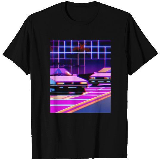 Vaporwave Car Synthwave City T Shirts