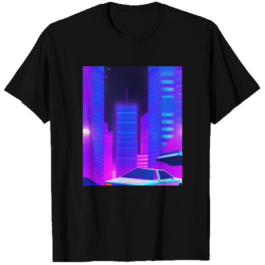 Vaporwave Car Synthwave City T Shirts