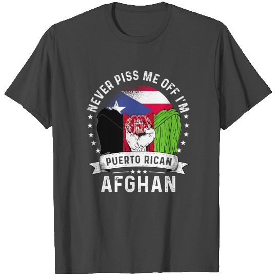 Puerto Rico Flag Afghanistan Grown Funny Humor T Shirts