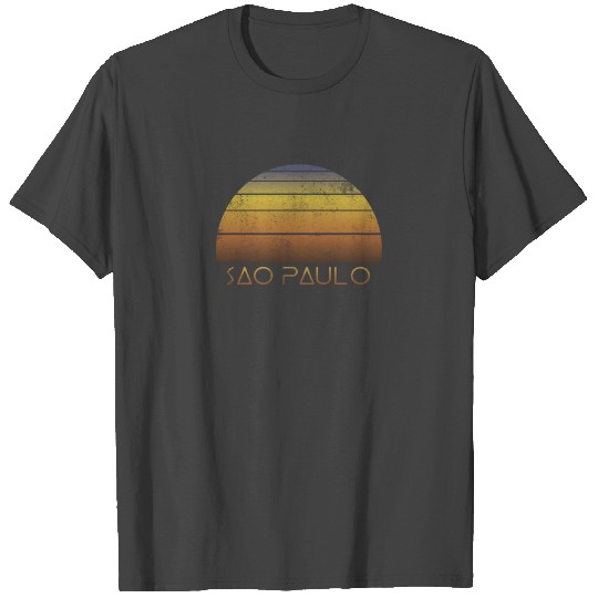 Vintage Sunset Family Vacation Souvenir Sao Paulo T Shirts