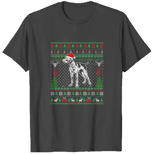 Christmas Gifts German Shorthaired Pointer Ugly T Shirts