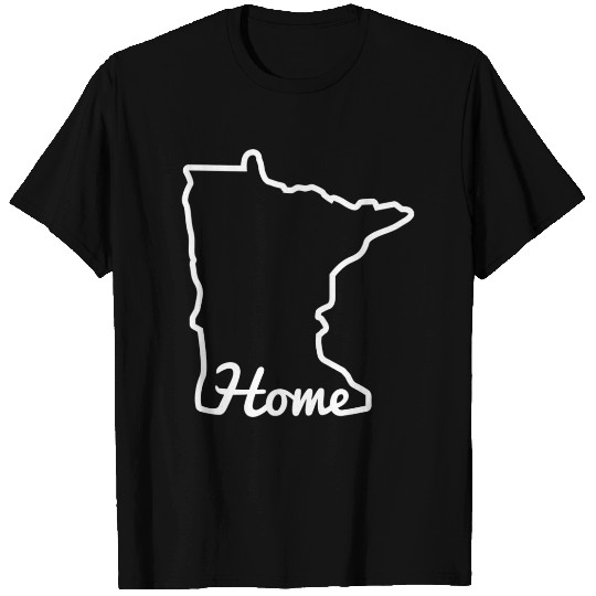 Minnesota Home Mn State Map Minnesotan T Shirts