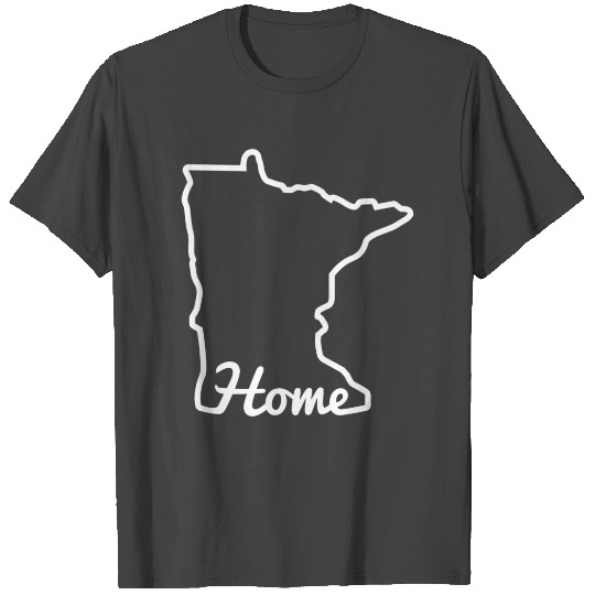 Minnesota Home Mn State Map Minnesotan T Shirts