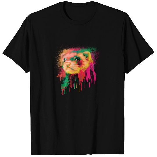 Ferret Water Art T Shirts