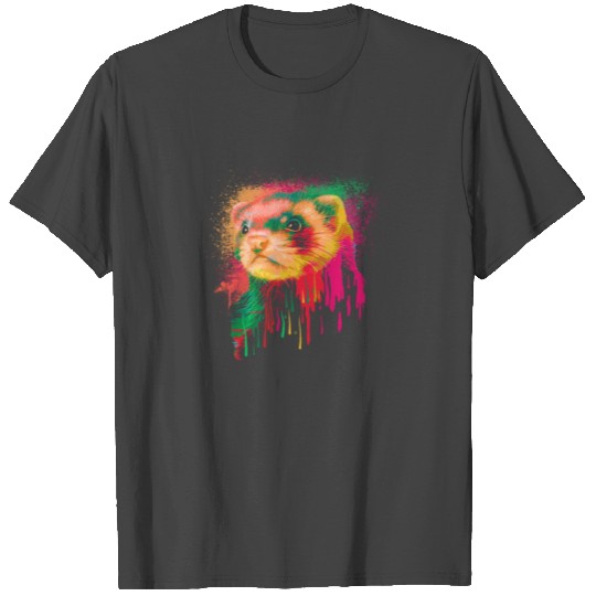 Ferret Water Art T Shirts