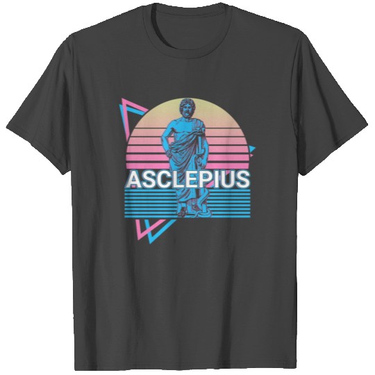 Asclepius Greek God Ancient Greek Mythology Retro T Shirts