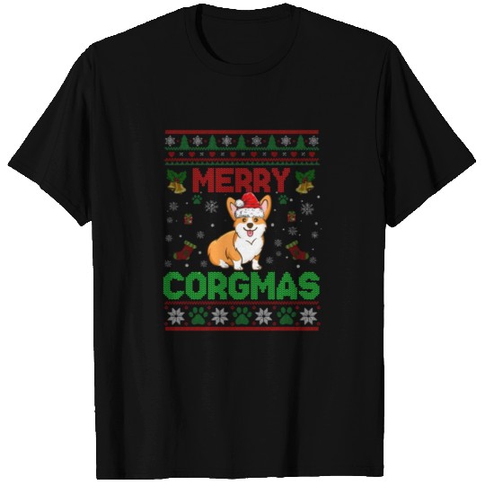 Corgi Christmas Cool Merry Corgmas Xmas T Shirts