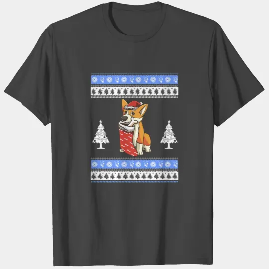 Corgi Christmas Stocking T Shirts