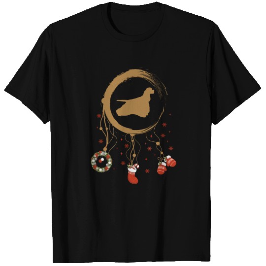 dog dreamcatcher Christmas American Cocker Spaniel T Shirts
