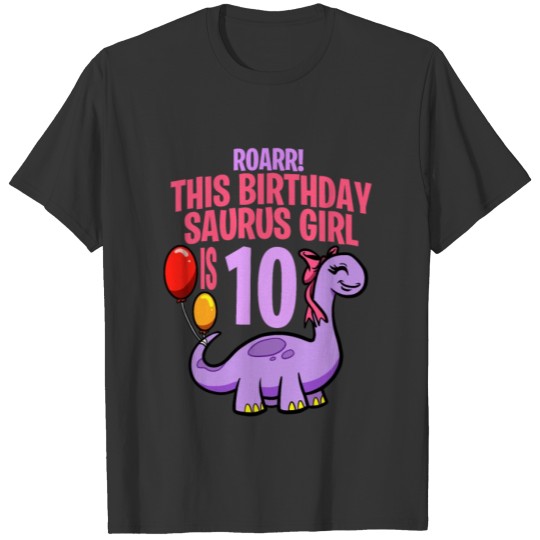 This Birthday Saurus Girl Is 5 Dinosaur T Shirts