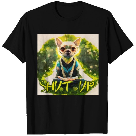 dog relaxion buddhist chihuahua T Shirts