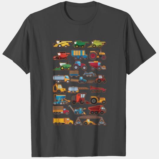 Agricultural Machinery Tractors Farming Vehicles T Shirts