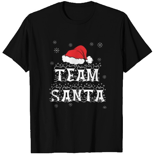 Team Santa Xmas Hat for Family Christmas T Shirts