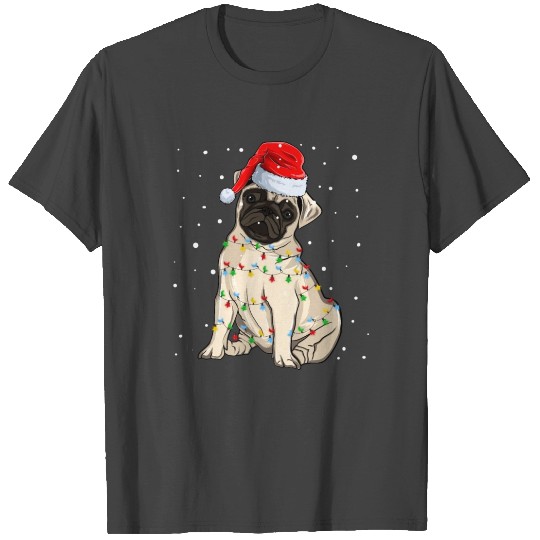 Chistmas Season Merry Christmas Pug T Shirts
