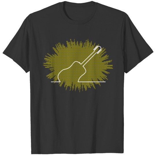 Acoustic Guitar Abstract Explosion T Shirts
