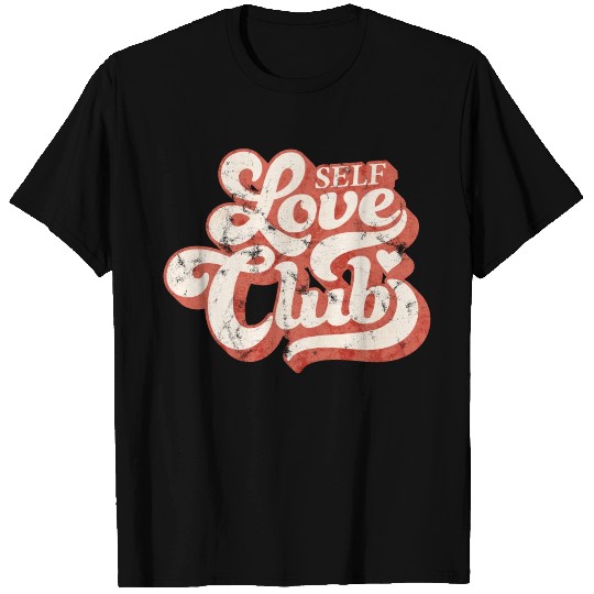 SELF LOVE CLUB IN GROOVY TYPO T Shirts