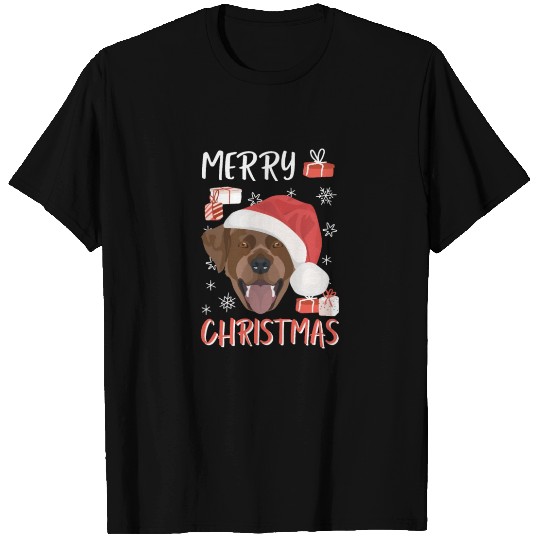 Labrador Merry Christmas T Shirts