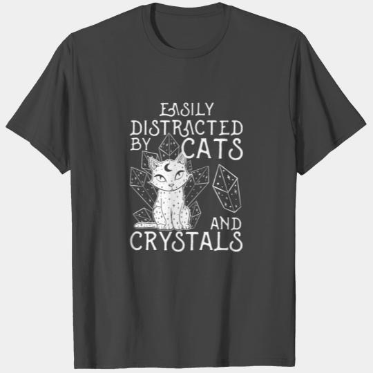 Cats And Crystals Crystal Stones Healing Spiritual T Shirts