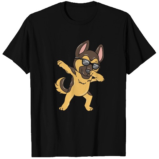 Dabbing German Shepherd Dab Dancing Dog Lover Gift T Shirts