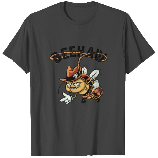 Beehaw Bee With Cowboy Hat Yeehaw T Shirts