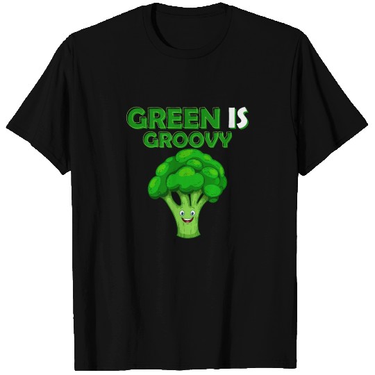Green Is Groovy Vegetable Broccoli T Shirts
