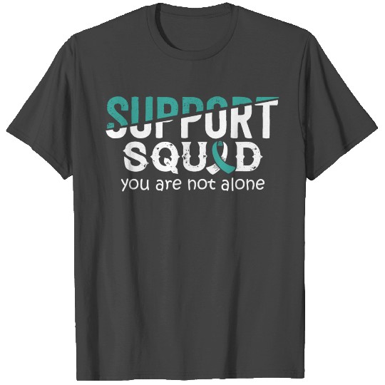 Squad- Cervical Cancer Awareness Ribbon T Shirts