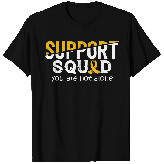 Squad- Childhood Cancer Awareness Ribbon T Shirts