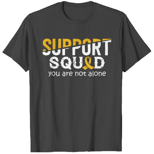 Squad- Childhood Cancer Awareness Ribbon T Shirts
