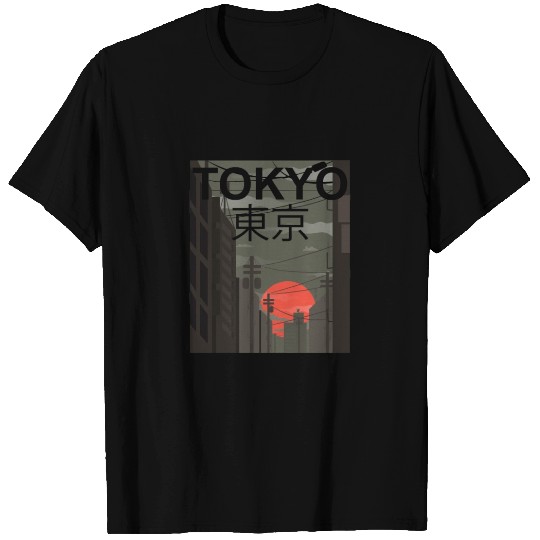 Tokyo Downtown 東京都 Japan City Japanese Sunset Sunr T Shirts
