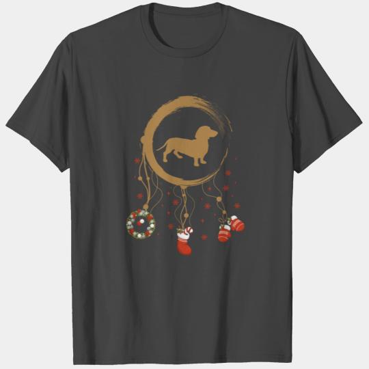 dog dreamcatcher Christmas Dachshund T Shirts