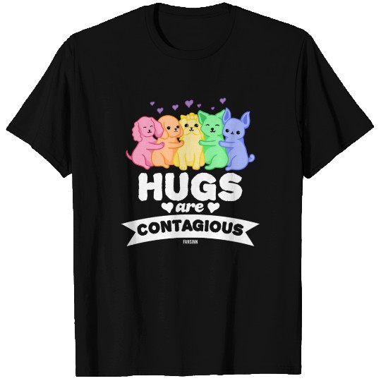 Beautiful dog family cuddle pets T Shirts