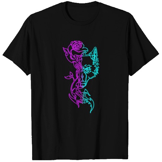 Wolf and Rose T Shirts