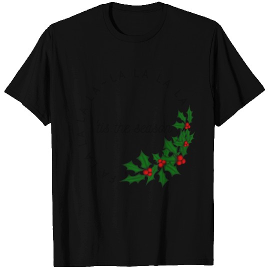 Christmas Wreath design T Shirts