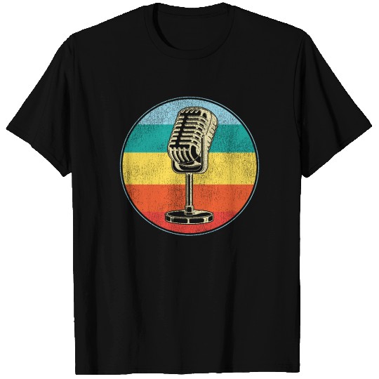 Karaoke Singer Microphone Vocalist T Shirts