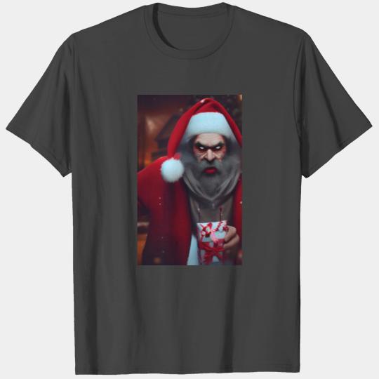 Bad Santa with a gift T Shirts