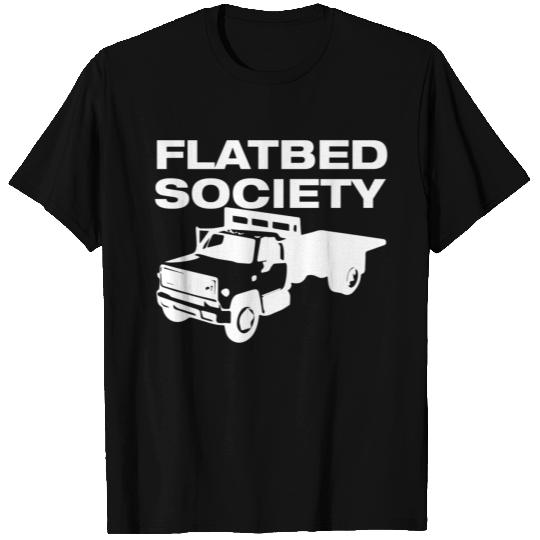 Flatbed Society - Flatbed Trucks Towing Gang T Shirts