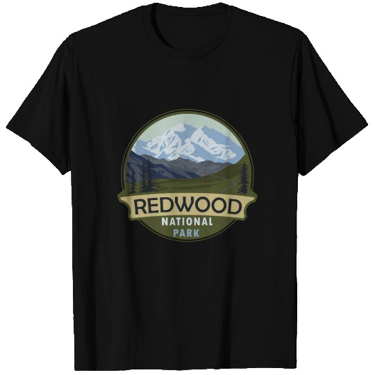 Cool Vintage Retro Redwood National Park Mountain T Shirts
