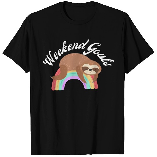 Sloth Rainbow T Shirts